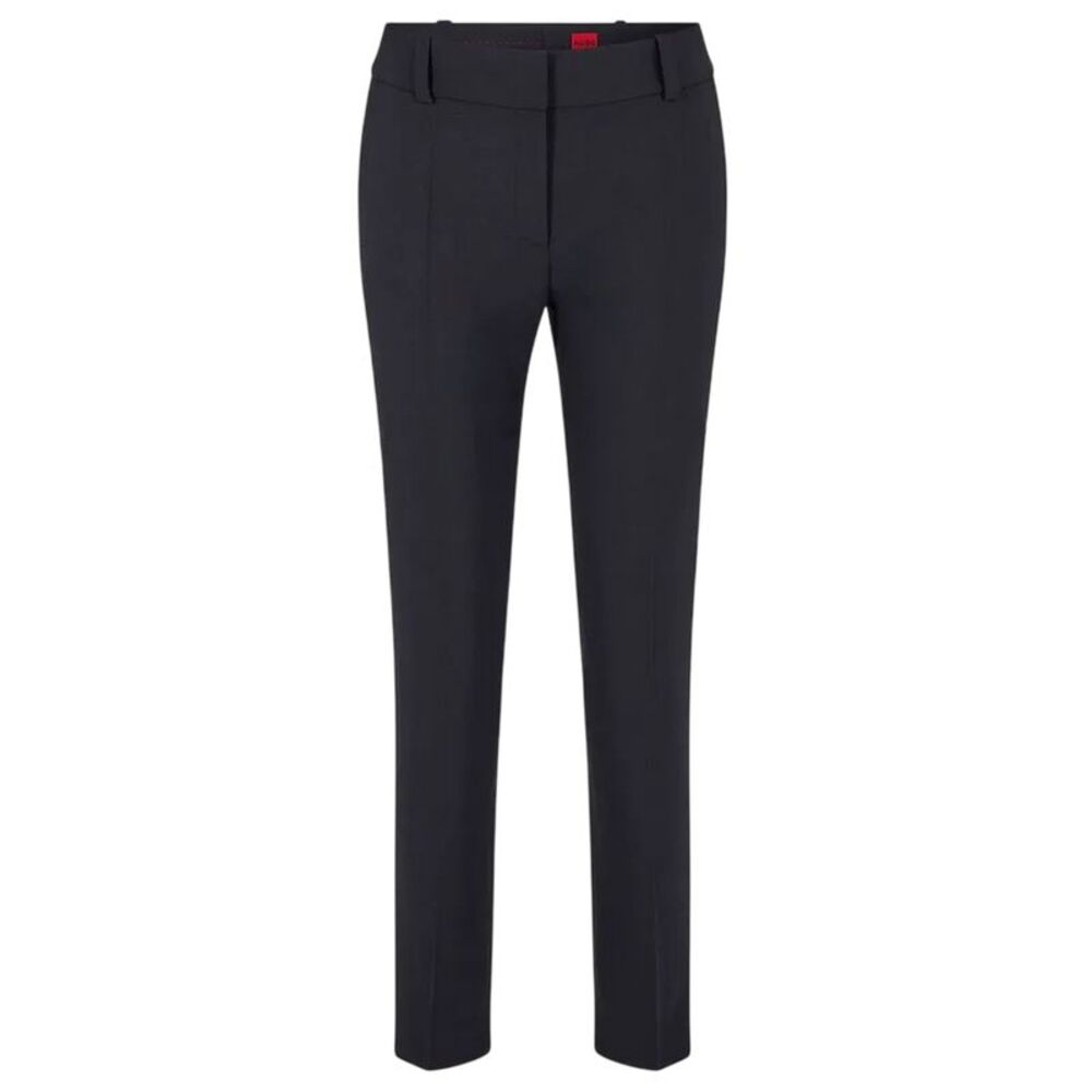 Hugo Womens/Ladies Hetana Straight Pants / Dark Blue